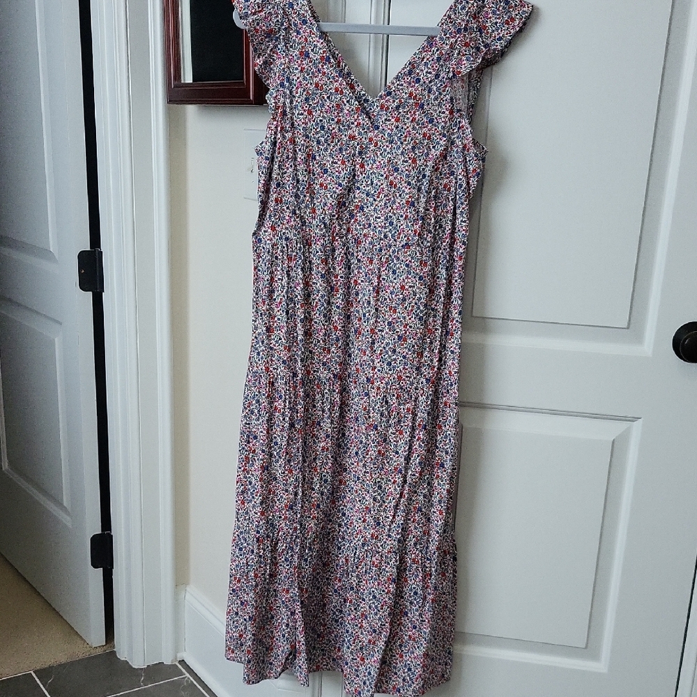 Loft Floral Sleeveless Dress
